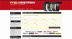 Desktop Screenshot of pneuvratimov.cz