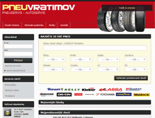 Tablet Screenshot of pneuvratimov.cz